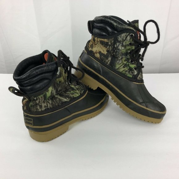OZARK TRAIL Whitetail Hunting Camo Fabric Upper Boot Unisex Women Sz 4 - Picture 1 of 9